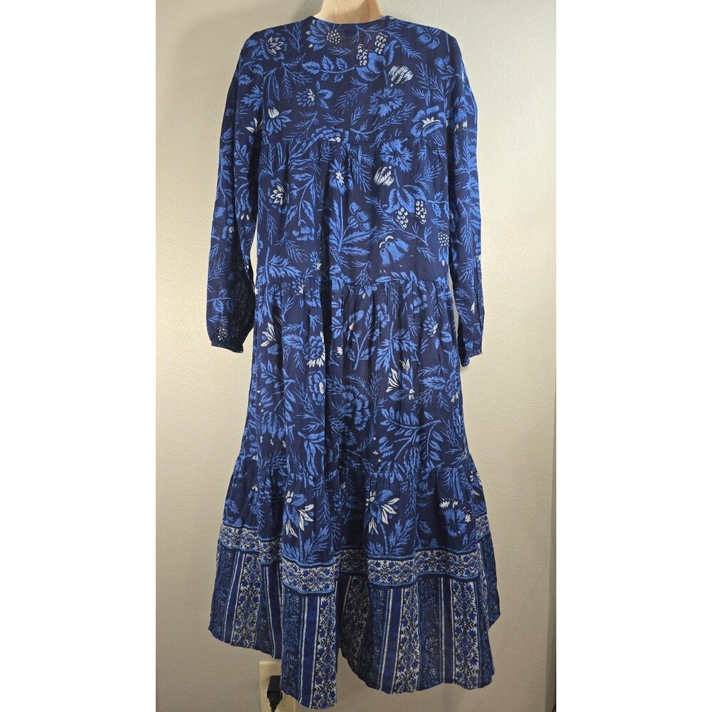 Aerie Small Boho Floral Tiered Midi Dress Cottagecore Peasant Size Small NWT BO - Picture 6 of 7